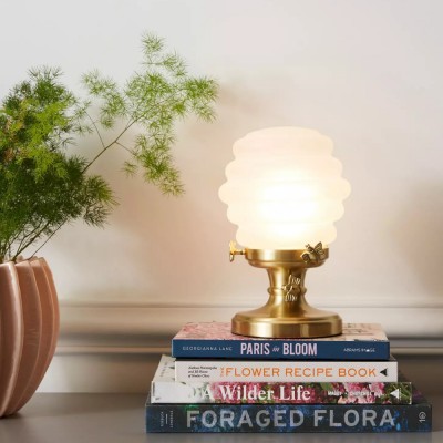 Lampe de table décorative Capigia - Éclairage décoratif en verre et métal HL1376