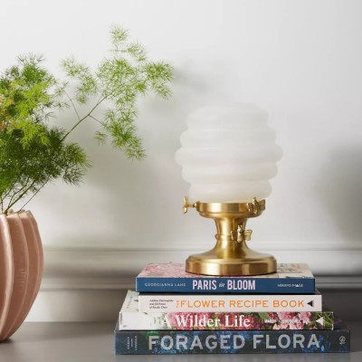 Lampe de table décorative Capigia - Éclairage décoratif en verre et métal HL1376