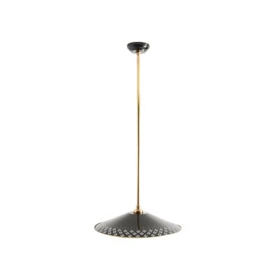 Auriglow Enameled Brass Pendant With Clover Cutout Shade HL1387 Auriglow Enameled Brass Pendant With Clover Cutout Shade HL1387