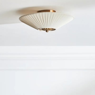 Elumina Silk Semi-Flush Mount – nowoczesna lampa sufitowa z tkaniny HL1391
