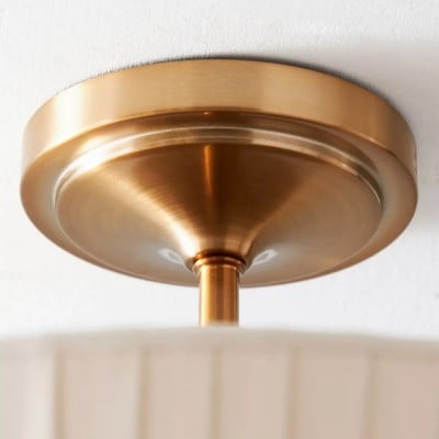 Elumina Silk Semi-Flush Mount – nowoczesna lampa sufitowa z tkaniny HL1391