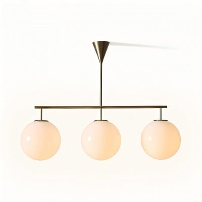 Lustre Ulvara avec globe en verre à grappe linéaire HL1479