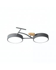 Lampada da soffitto in legno nordico - Lampada a disco ramificata per soggiorno HL1351