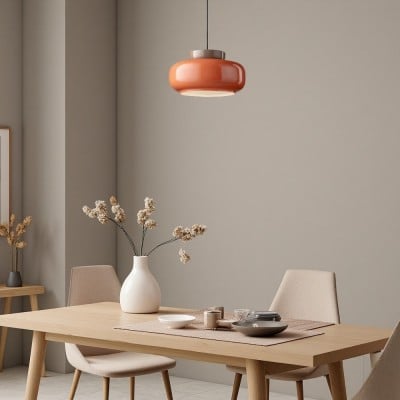 Fiesta Färgglad Skålformad Nordisk Keramik Pendellampa HL1639