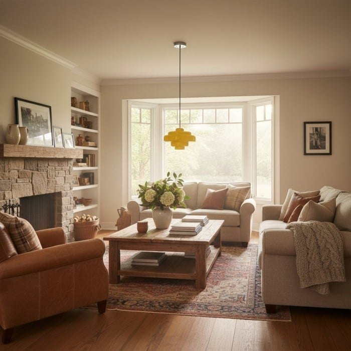 Bauhaus Färgglad Glas Pendellampa - Flerskiktad Kökslampa HL1332 Bauhaus Färgglad Glas Pendellampa - Flerskiktad Kökslampa HL1332