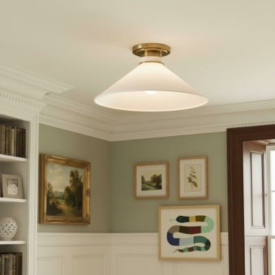 Aurenza Timeless Flush Mount Light - Farmhouse Design with Simple Elegant Charm HL1649 Aurenza Timeless Flush Mount Light - Farmhouse Design with Simple Elegant Charm HL1649