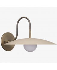 Hanton Moderne Minimalistische Wandlamp van Messing en Glas – Vochtwerend Geschikt voor Badkamers HL1622