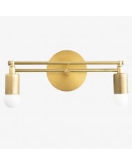 Opalglas Art Deco Schminktischleuchte - Badezimmer-Wandleuchte mit weißen Glasschirmen HL1668