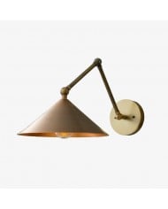 Kinkiet Conique Metal Minimalist - Rzeźbiony łuk świetlny z mosiądzu do nowoczesnych wnętrz HL1762