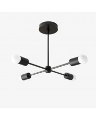 Lampadario a globo in vetro satinato Glorica Glass - Illuminazione moderna in ottone per soggiorno HL1741