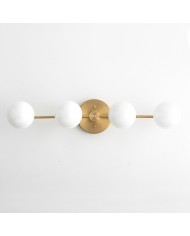 Dekoracyjna lampa łazienkowa Metio Dome z kloszem w kształcie kuli – klasyczna lampa ścienna do łazienki HL1686