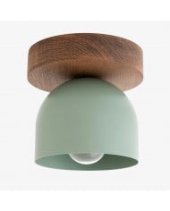 Lampa sufitowa i ścienna Opalume Glass Flush Mount – mała oprawa w stylu art déco w kształcie kuli HL1662