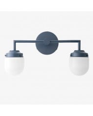 Opaalglazen wastafellamp - Vintage geïnspireerde badkamerwandverlichting HL1666