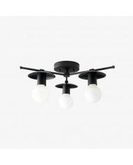 Kolorowa lampa sufitowa Radiro Globe – 3-punktowa, minimalistyczna oprawa HL1657