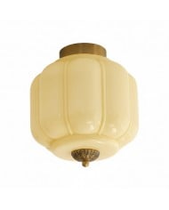 Radiro Globe Industrial Art Deco Light – niedokończony mosiężny żyrandol z panelami ściennymi HL1659