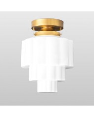 Lampa sufitowa Vintage Eloise Milk Glass Flush Mount – Vintage Charm Soft Glow HL1650