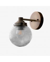 Applique Aurenza – Applique da parete in stile rustico con dettagli in metallo per spazi accoglienti HL1648