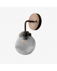 Applique Aurenza – Applique da parete in stile rustico con dettagli in metallo per spazi accoglienti HL1648