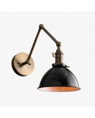 Glorica Glass Brass Wall Sconce - Frosted Globe Classic Light For Warm Ambiance HL1758