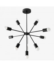 Mobilux Line Mid Century Sputnik Kronleuchter – Moderne Deckenleuchte aus Messing HL1679