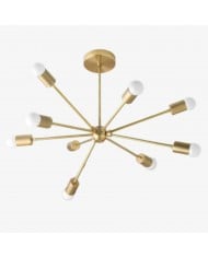 Bellina Modern Romantic Chandelier - Botanical Lily Design with Glass Flowers HL1642