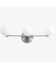 Tierlux Glass Art Deco Wall Sconce - Glass Frosted Globes with Skyscraper Globe HL1656