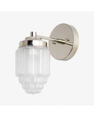 Tierlux Glass Art Deco Vanity Light - Colorful Skyscraper Globe Wall Fixture HL1655