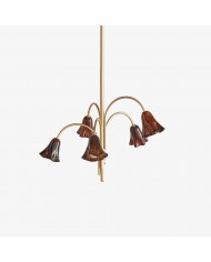 Eloise Vintage Glass Chandelier - Milk Glass Home Accent HL1651