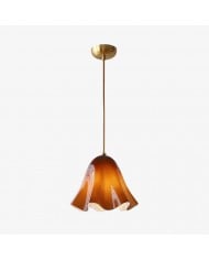 Lámpara colgante moderna de cristal Geotower - Diseño de rascacielos - Acabado en latón, negro o níquel HL1702