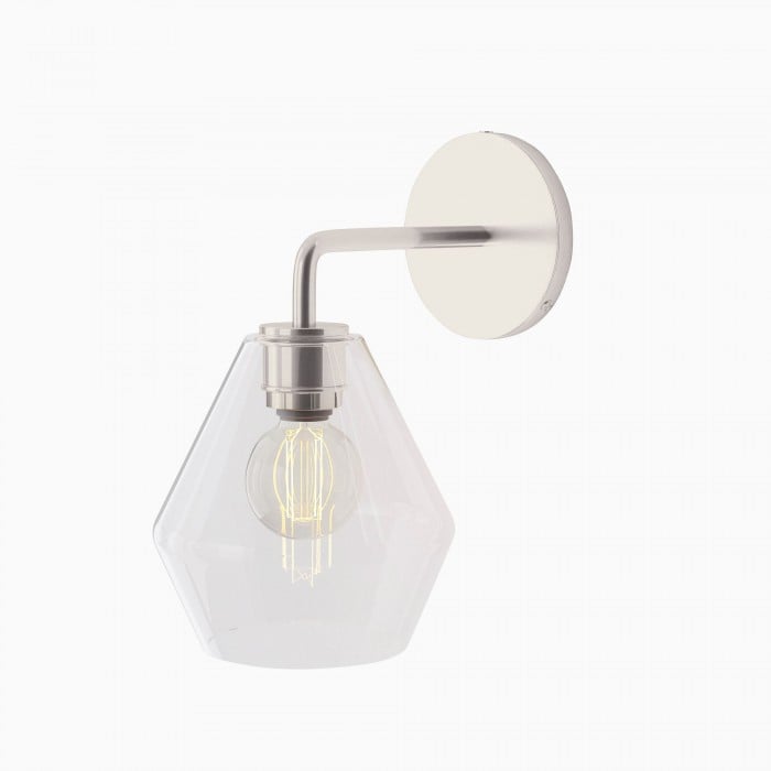 Lámpara de pared geométrica escultural de vidrio lechoso Merin HL1524 Lámpara de pared geométrica escultural de vidrio lechoso Merin HL1524