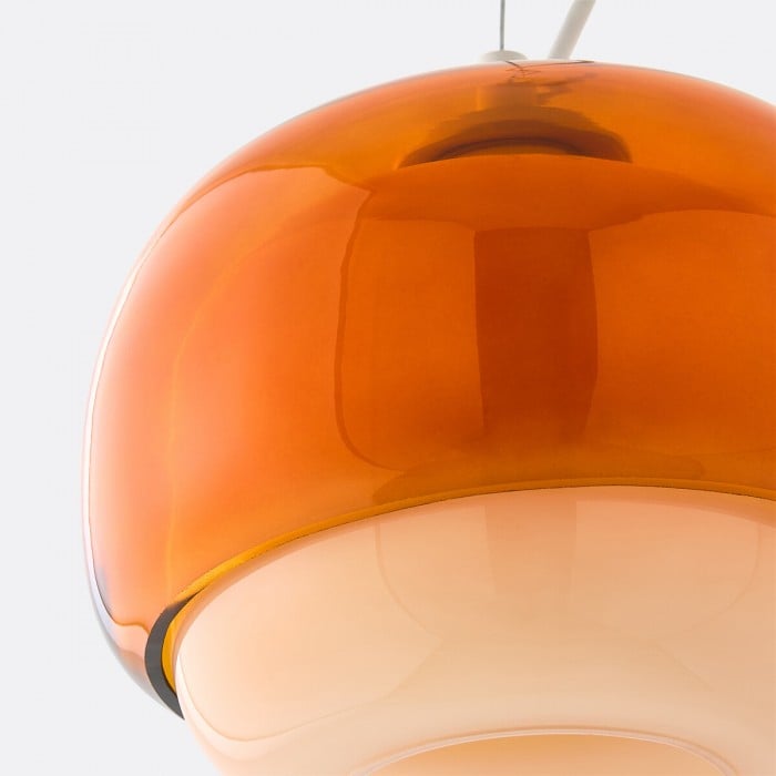 Dubbel sfärisk glashänglampa - Färgglad sovrumslampa HL1094 Dubbel sfärisk glashänglampa - Färgglad sovrumslampa HL1094