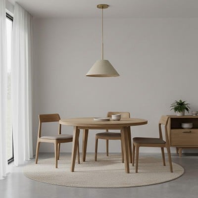 Lampa wisząca Conica Fabric Cone – rzeźbiarski, nowoczesny styl do przytulnych przestrzeni HL1567