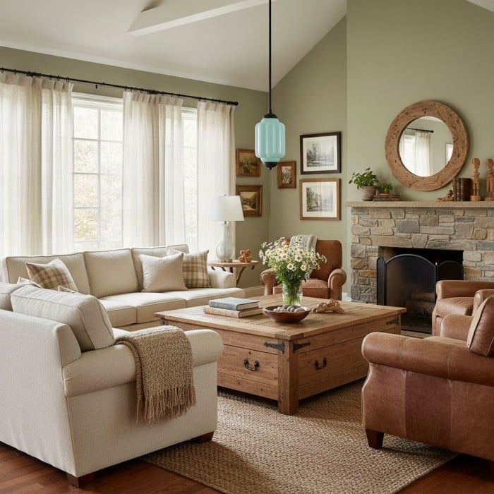 Lustre vintage en verre Eloise - Décoration d'intérieur en verre laiteux HL1651