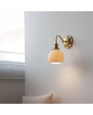 Applique da parete Art Déco Star - Lampada in vetro smerigliato per corridoio - Astris Selene HL1797