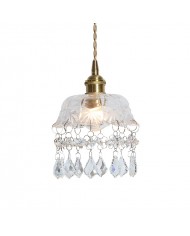 Pendellampa i kunglig glas