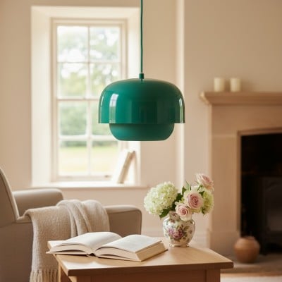 Clinco Retro-Moderne Metalen Hanglamp - Dubbele Kap Koepellamp HL1775