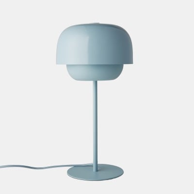 Współczesna metalowa lampa stołowa Clinco – kopulasty design inspirowany stylem retro HL1776