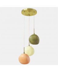 Eloise Vintage Glass Chandelier - Milk Glass Home Accent HL1651