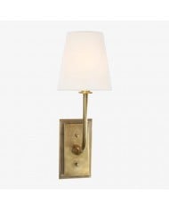 Adjustable Hansen Brass Wall Sconce - Clear Glass Design HL1828