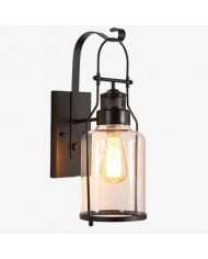 Applique murale Curvona Bauhaus en verre laiteux - Décoration minimaliste HL1819