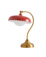 Lámpara de mesa decorativa Capigia - Iluminación decorativa de vidrio y metal HL1376