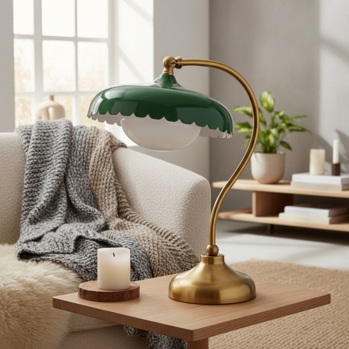 Rayla Scallop-arbetslampa – Retro arbetsbelysning med stil HL1365