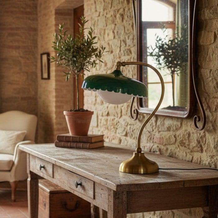 Rayla Scallop-arbetslampa – Retro arbetsbelysning med stil HL1365