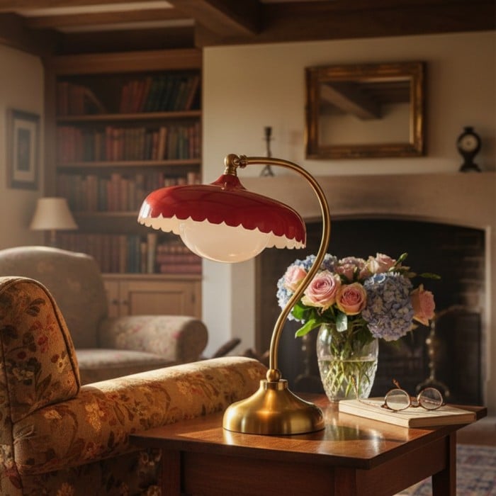 Rayla Scallop-arbetslampa – Retro arbetsbelysning med stil HL1365