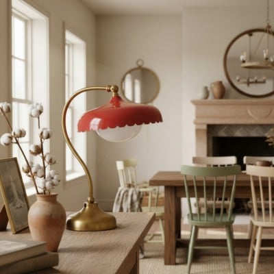 Lampe de travail Rayla Scallop – Éclairage de travail rétro avec style HL1365