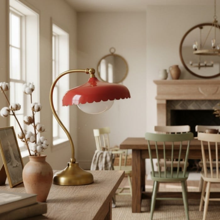 Rayla Scallop-arbetslampa – Retro arbetsbelysning med stil HL1365