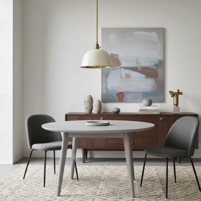 Forvara Metal Pole Pendant Light - Bell Diffuser Design for Kitchen Islands HL1563