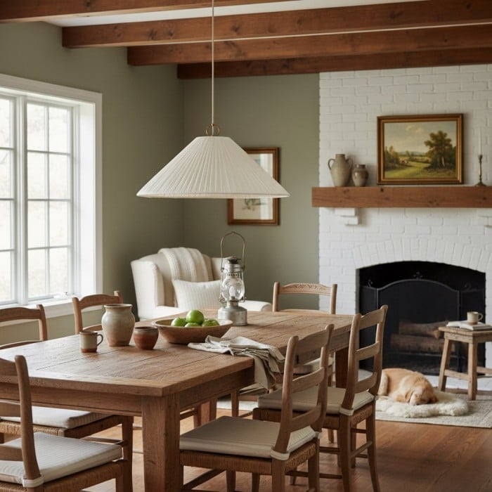 Lindi – übergroßer Anhänger mit Wellenschliff aus gealtertem Messing und Leinen HL1803