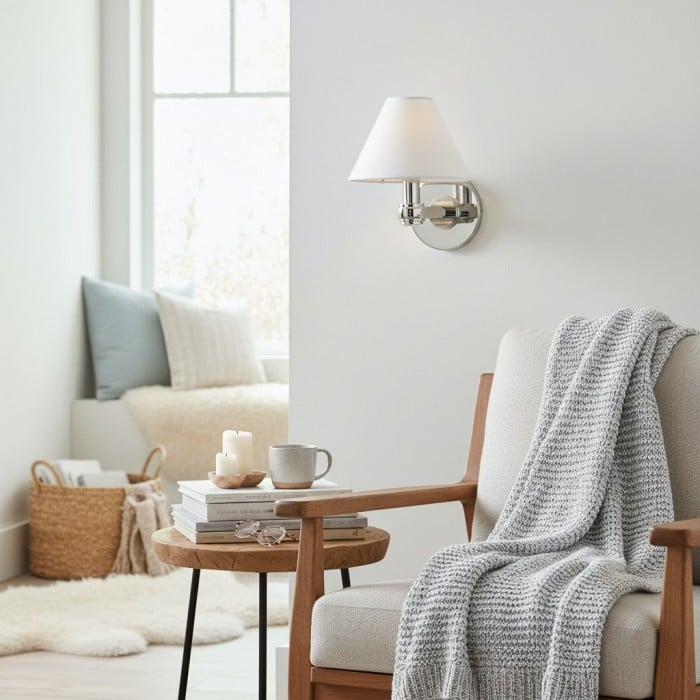 Roven Metall-Wandleuchte – Einzel- und Dreifach-Wandleuchte für das Wohnzimmer HL1784