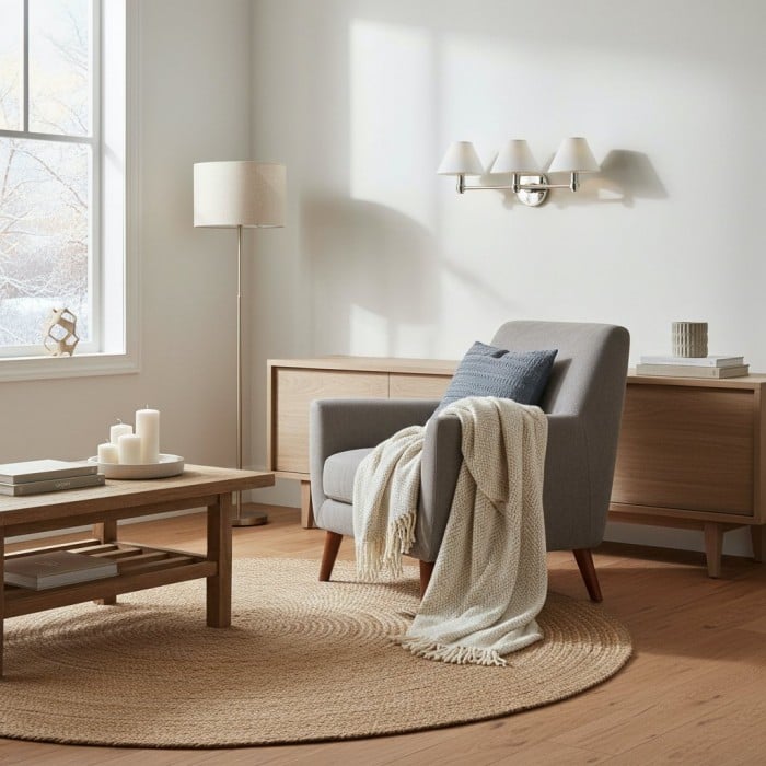 Roven Metall-Wandleuchte – Einzel- und Dreifach-Wandleuchte für das Wohnzimmer HL1784